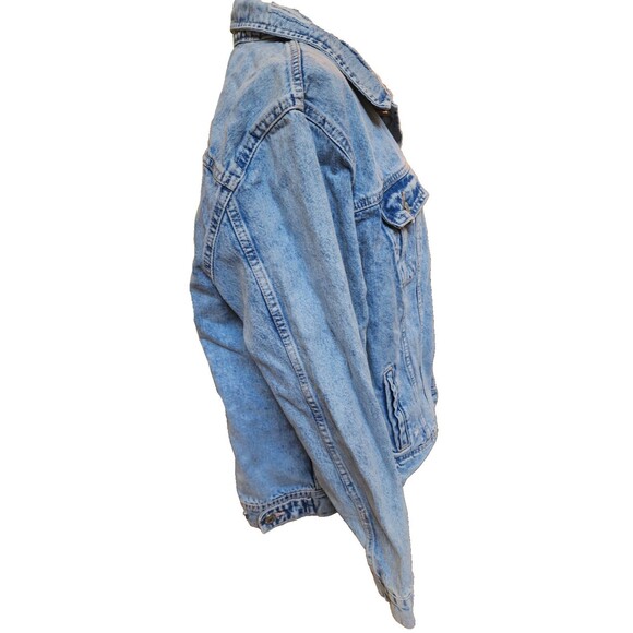 Old Navy Hamsa Sparkle Hand of Fatima Size 2X Denim Jacket - Picture 3 of 7